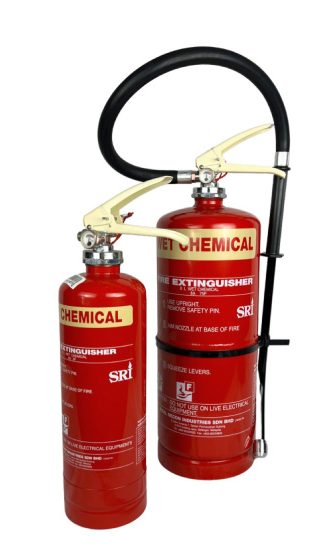 Components of a Kitchen Fire Suppression System​ in Malaysia: Wet Chemical Fire Extinguisher
